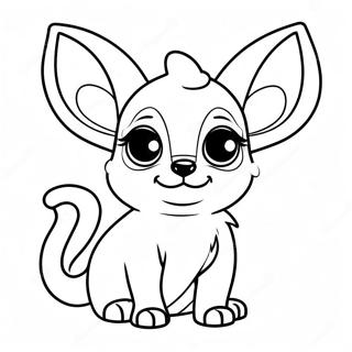 Cute Chihuahua Puppy Coloring Page 8817-7212