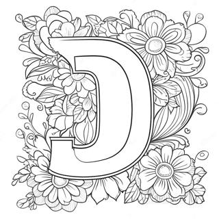 Letter D Coloring Page 881-702