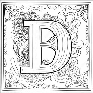 Letter D Coloring Page 881-703