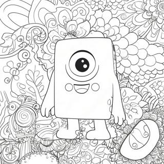 Wubbox With Colorful Patterns Coloring Page 8827-7219