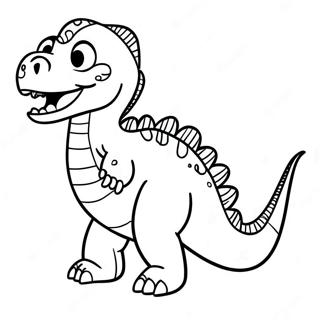 Dinosaur Letter D Coloring Page 882-708