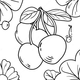 Cherries Coloring Page 8836-7223