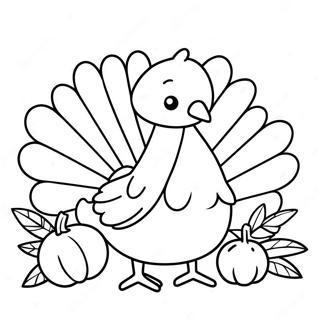 Cute Thanksgiving Coloring Pages