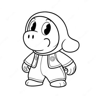 Shy Guy Coloring Pages