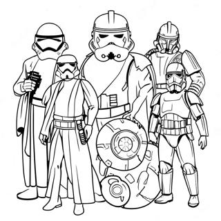 Star Wars Characters Coloring Page 8917-7289