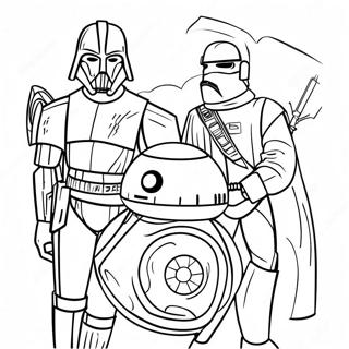 Star Wars Characters Coloring Page 8917-7290