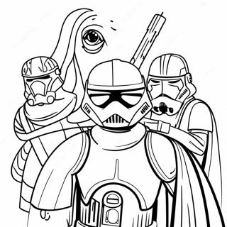 Star Wars Characters Coloring Page 8917-7292