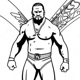 Wwe Coloring Page 8926-7296