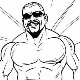 Epic Wwe Wrestler Showdown Coloring Page 8927-7300