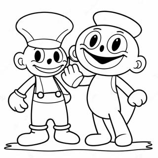 Cuphead And Mugman Adventure Coloring Page 892-713