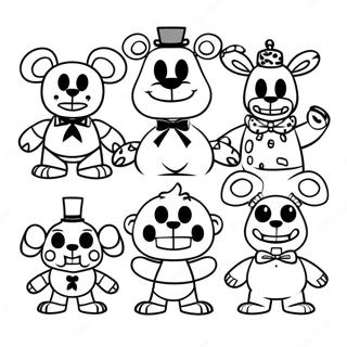 Five Nights At Freddy S Nightmare Characters Coloring Page 8936-7302