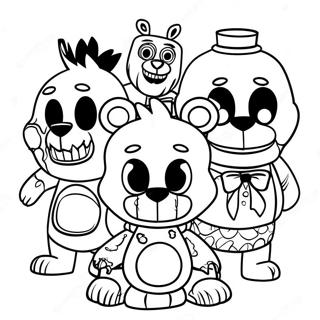 Five Nights At Freddy S Nightmare Characters Coloring Page 8936-7303