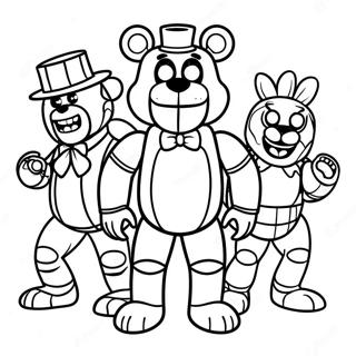 Five Nights At Freddy S Nightmare Characters Coloring Page 8936-7304