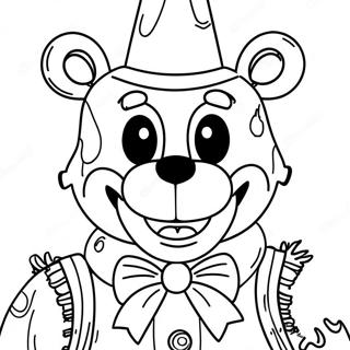 Creepy Freddy Fazbear Coloring Page 8937-7307