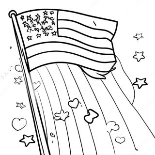 Colorful Flag Day Celebration Coloring Page 8947-7313