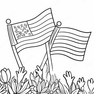 Colorful Flag Day Celebration Coloring Page 8947-7316