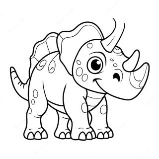 Triceratops Coloring Page 8956-7318