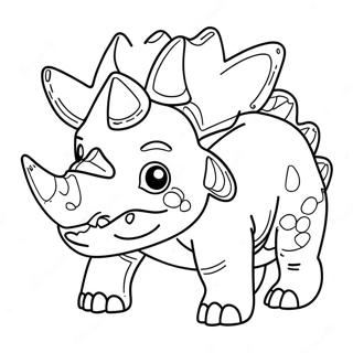 Triceratops Coloring Page 8956-7320