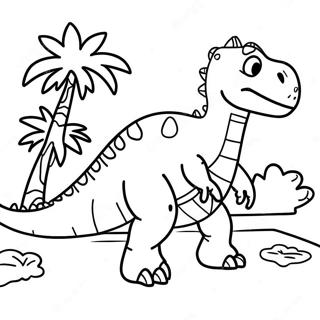 Dinosaur Adventure Coloring Page 8966-7327