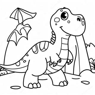 Dinosaur Adventure Coloring Page 8966-7328