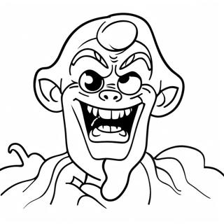 Creepy Goosebumps Monster Coloring Page 8987-7347