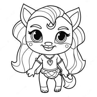 Clawdeen Wolf Monster High Coloring Pages