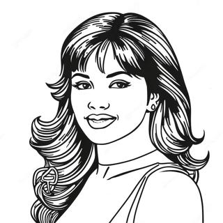 Selena Quintanilla Coloring Page 9006-7358