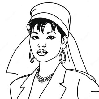 Selena Quintanilla Coloring Page 9006-7359