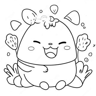 Cute Sumikko Gurashi Characters Coloring Page 9017-7371