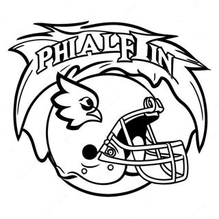 Philadelphia Eagles Logo Coloring Page 901-718