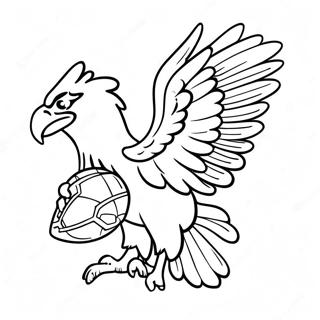 Philadelphia Eagles Mascot Coloring Page 902-723