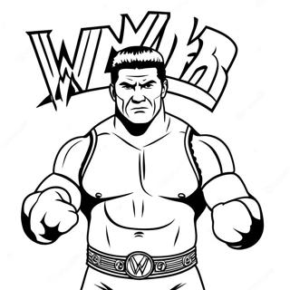 3d Wwe Coloring Page 9036-7383