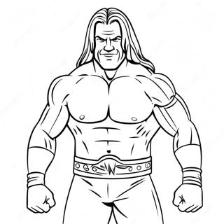 3d Wwe Coloring Page 9036-7384