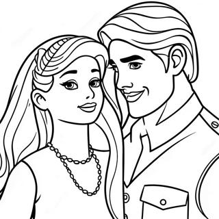 Barbie And Ken Coloring Pages