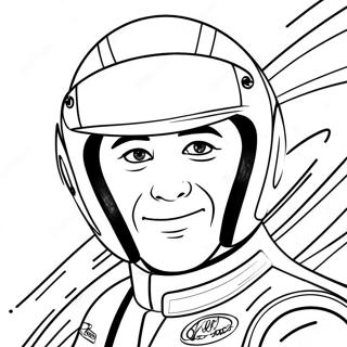 Formula 1 Driver In Action Coloring Page 9057-7402