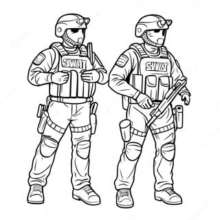 Swat Team Coloring Pages