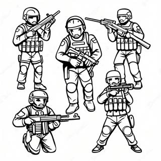 Swat Team Coloring Page 9066-7406