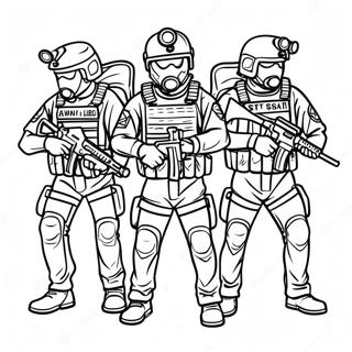 Swat Team Coloring Page 9066-7408