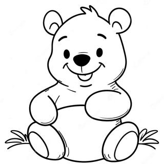 Baby Winnie The Pooh Coloring Page 9076-7414