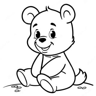 Baby Winnie The Pooh Coloring Page 9076-7415