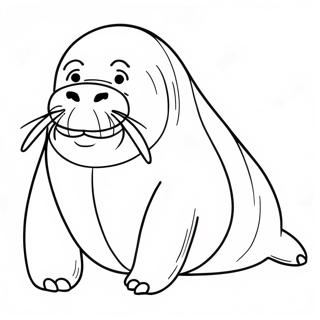 Walrus Coloring Page 9106-7437