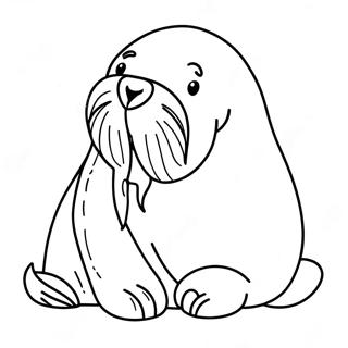 Walrus Coloring Page 9106-7440