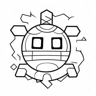 Geometry Dash Logo Coloring Page 9116-7446