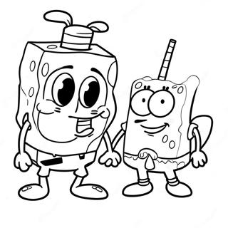 Spongebob And Patrick Coloring Pages