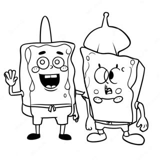 Spongebob And Patrick Coloring Page 911-726