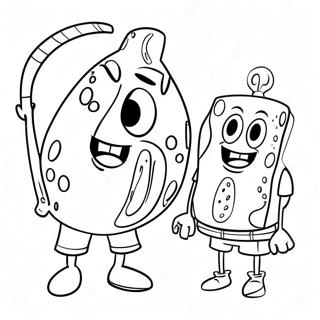 Spongebob And Patrick Coloring Page 911-728