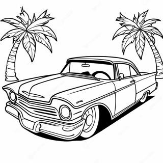 Classic Low Rider Car Coloring Page 9127-7457