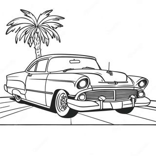 Classic Low Rider Car Coloring Page 9127-7458