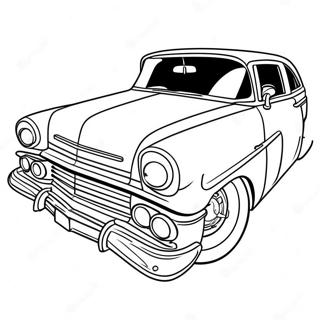 Classic Low Rider Car Coloring Page 9127-7460