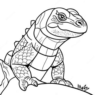 Komodo Dragon Coloring Page 9146-7470